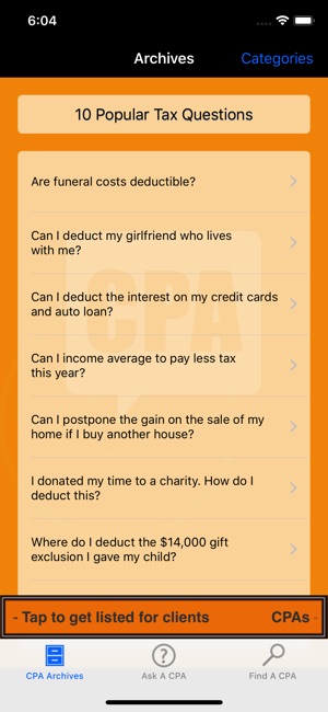 ASK A CPA Tax Answers(圖2)-速報App