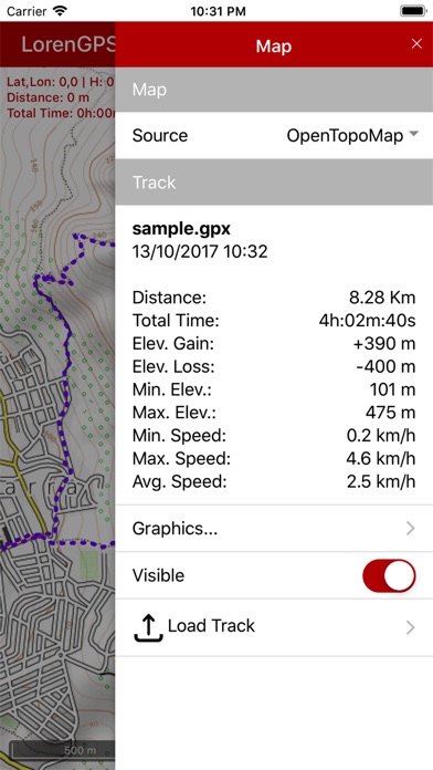 LorenGPS screenshot 2