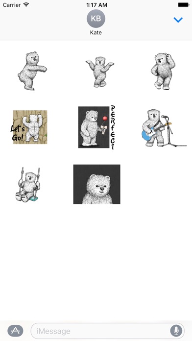 Animated Happy Bear Stickers screenshot 2