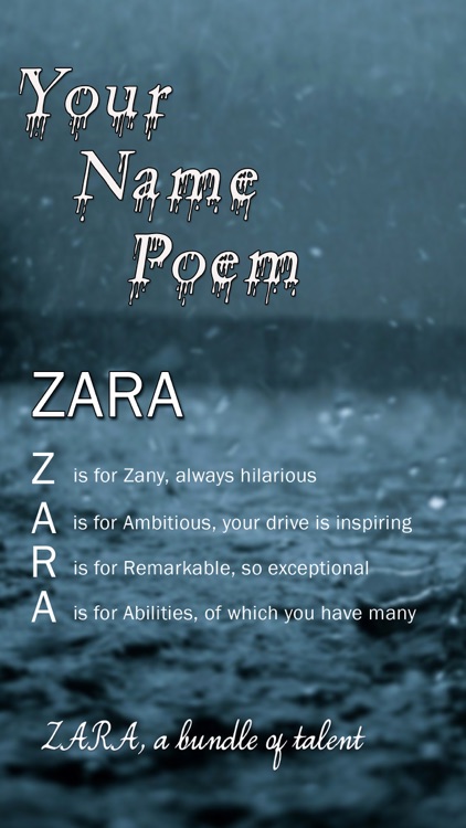 Name Poem Maker