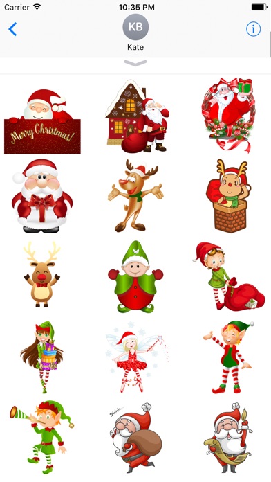 Winter Merry Christmas Emoji screenshot 2