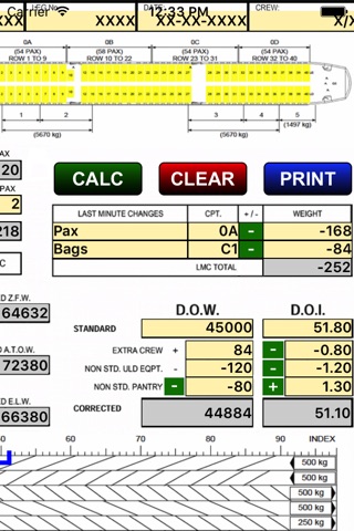 A321 LOADSHEET T&B 220 4z PAX screenshot 3