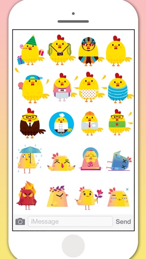 Pop Chicken Stickers