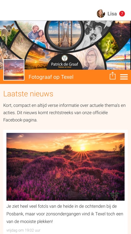 Fotograaf op Texel