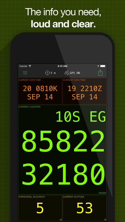 MilGPS - MGRS & USNG Grid GPS for Land Navigation
