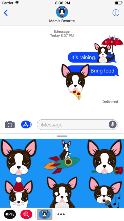 Brindle Boston Terrier Emoji