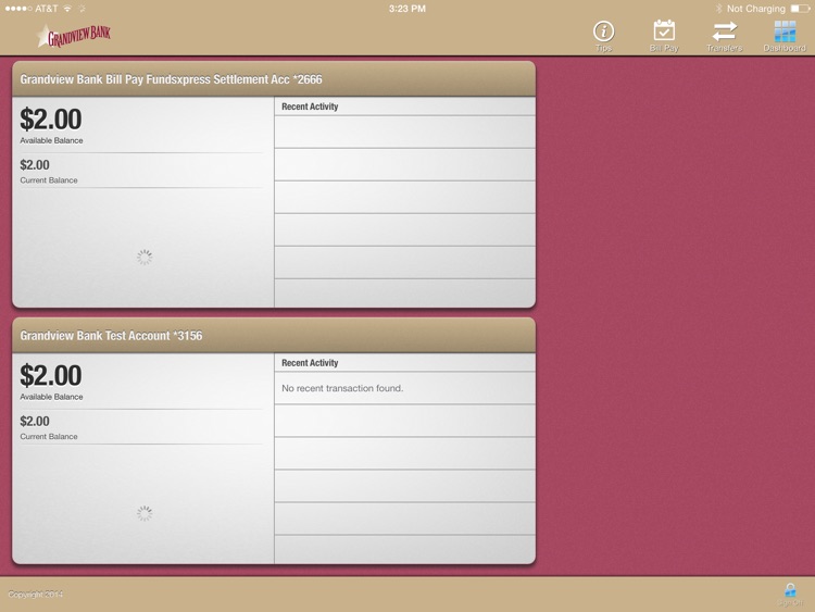 Grandview Bank for iPad