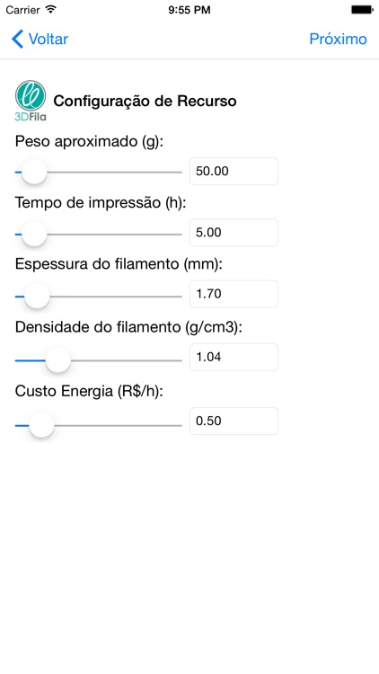 Impressão 3D Fila