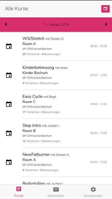MyGym active KurstrainerApp screenshot 2