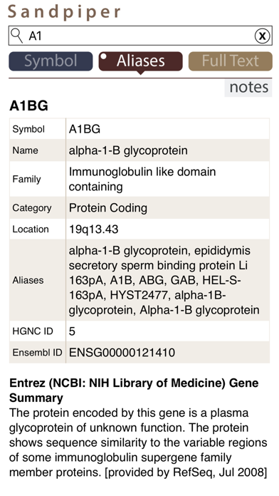 Sandpiper Gene Search screenshot 4