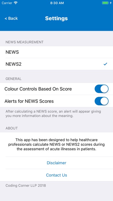 NEWS2 Calculator screenshot 3