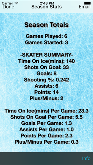 Hockey Stats Tracker Touch(圖5)-速報App