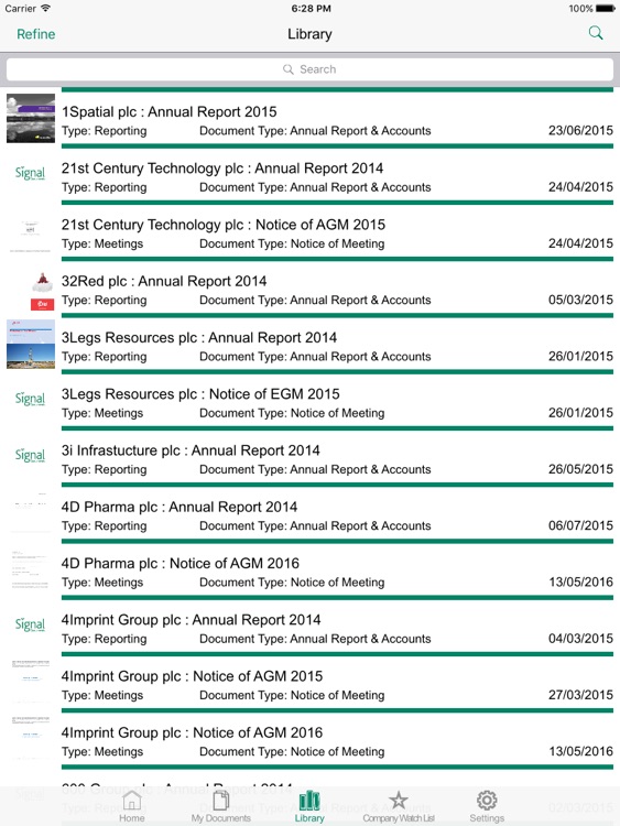 Signal Documents