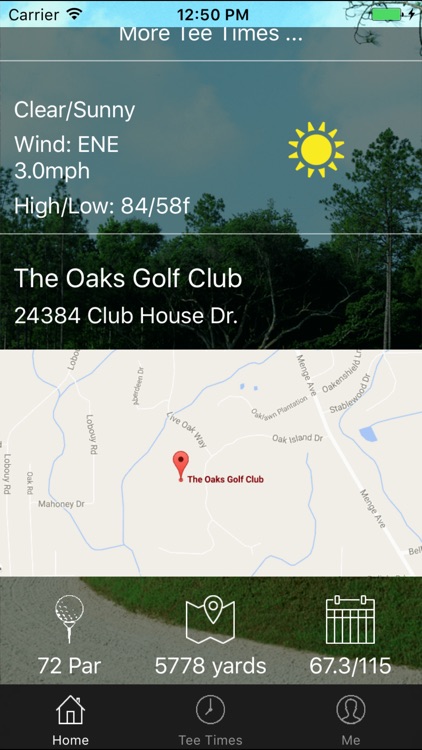 The Oaks Golf Tee Times