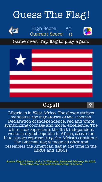 Guess The Flag Game