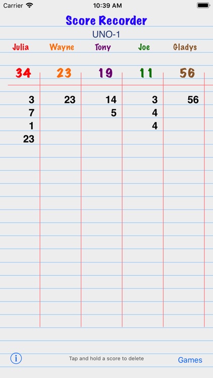 Record Score