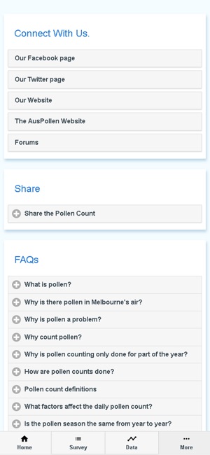 Canberra Pollen Count(圖3)-速報App