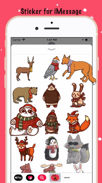 AnimalMoji Sticker for Winter