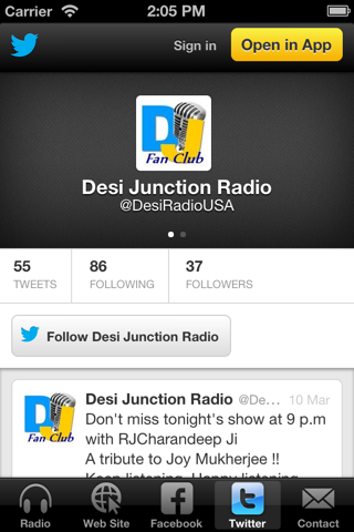 Desi Junction Bollywood Radio screenshot 3