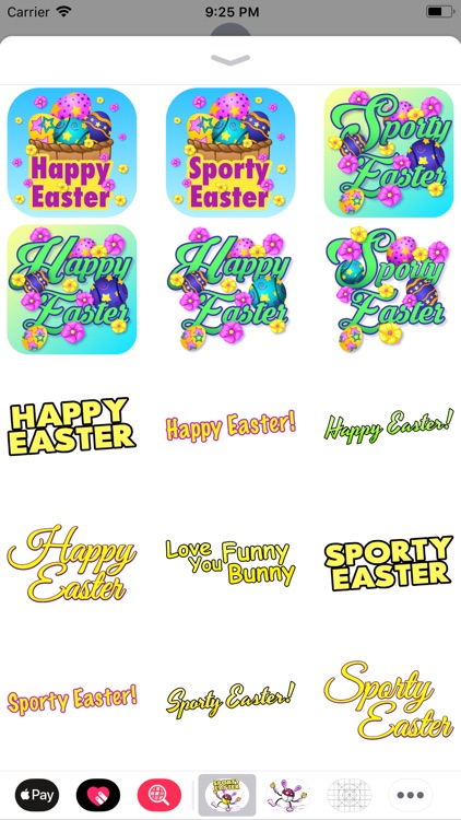 Easter Tennis Stickers