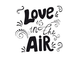 Love in Air Stickers