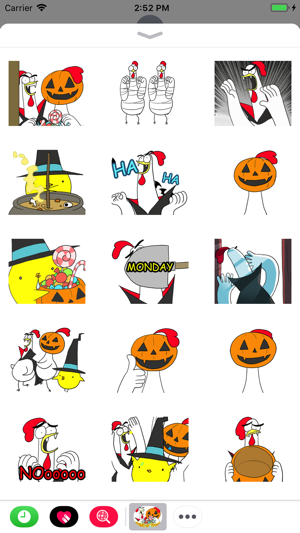 Chicken Bro Halloween Sticker(圖2)-速報App