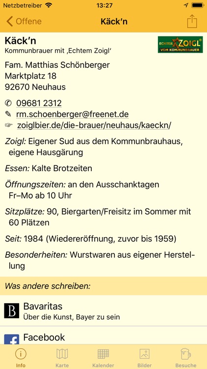 Zoigl-Kalender