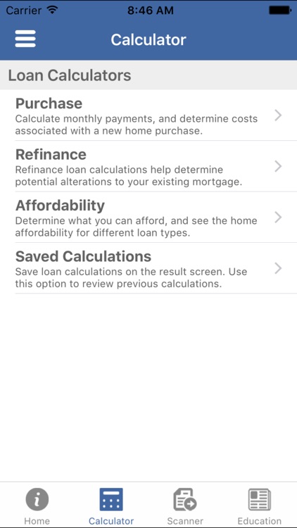 My New Home MTG Calculator