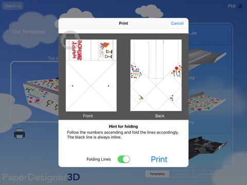 PaperDesigner 3D screenshot 2