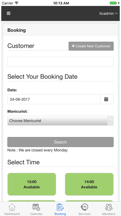 ITCBooking