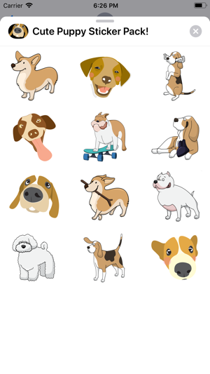 Cute Puppy Sticker Pack(圖1)-速報App