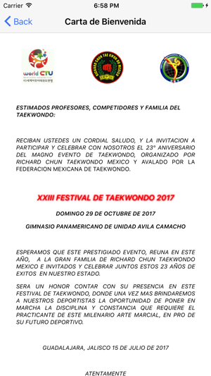 Festival de Taekwondo(圖3)-速報App