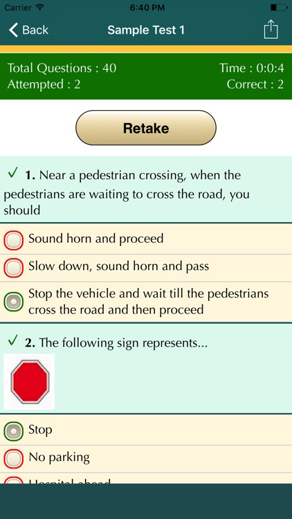 Driving Tests in Mobile