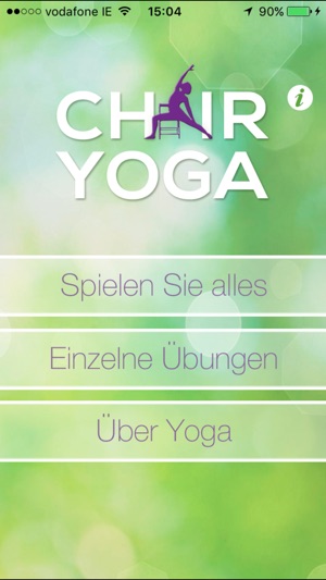 Yoga auf dem Stuhl