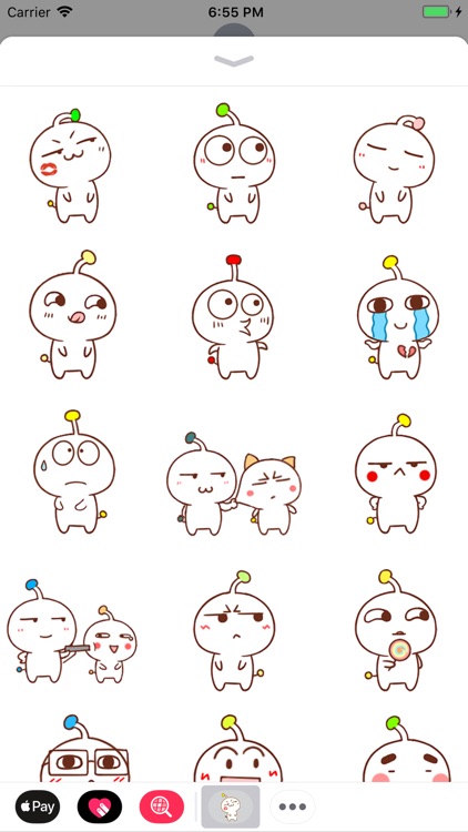 Alien Boy Animated Stickers