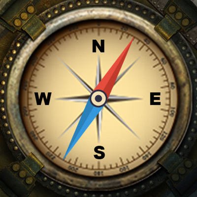 Vintage Compass 3D True North