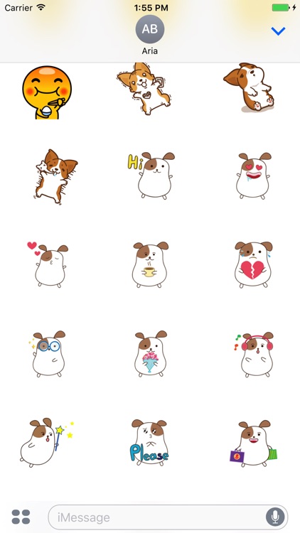 Animated Emoticon Emoji, Corgi Dog, Hamste Sticker screenshot-3