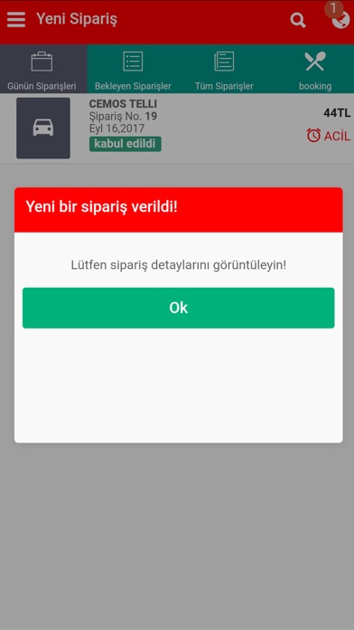 RESTORAN SİPARİŞ YÖNETİMİ screenshot 2