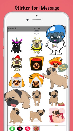 Adorable Baby Pug Sticker(圖2)-速報App