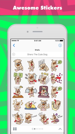 Shero The Cute Dog stickers