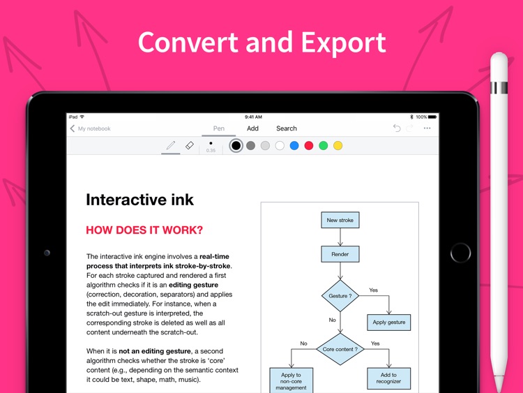MyScript Nebo – Note Taking for Apple Pencil screenshot-4