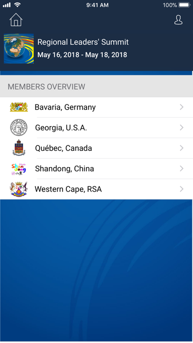 Conférence Régions Partenaires screenshot 3