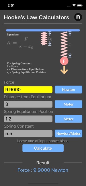 Hooke Law Calculator(圖4)-速報App