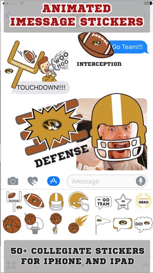 Missouri Tigers Animated+Stickers for iMessage(圖1)-速報App