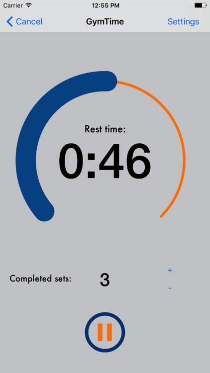 GymTime - Time your rest periods at the gym!
