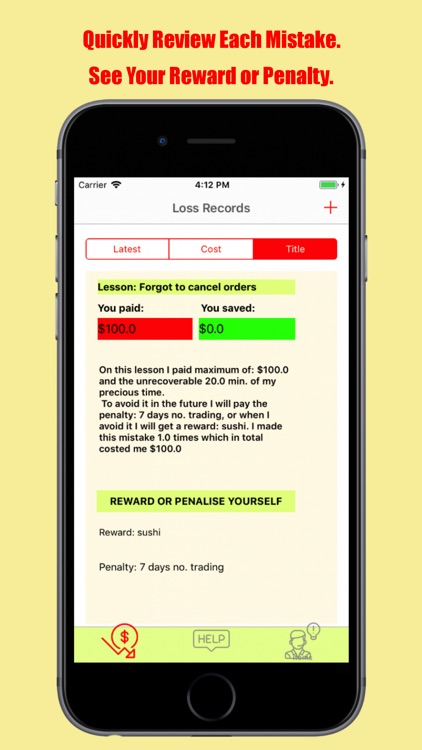 Loss Journal for Day Traders