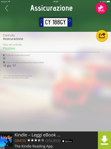 Veicolo: info targa screenshot 3