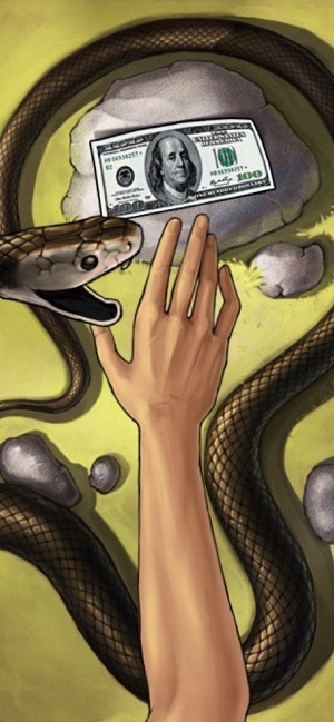 Money or Death - snake attack!