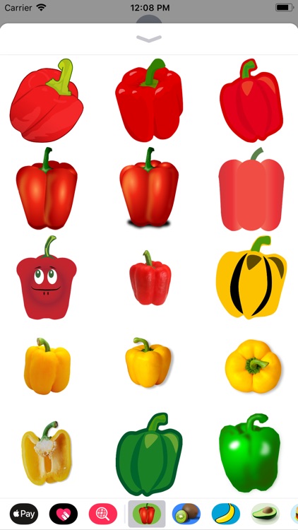 Bell Pepper Stickers