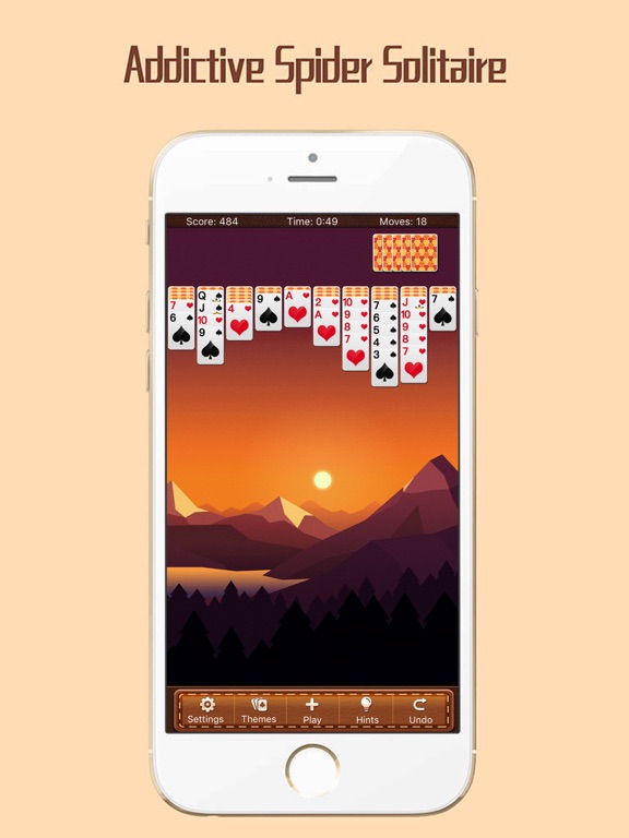 Spider Solitaire -My Classic Mobile Poke Cards App screenshot 2